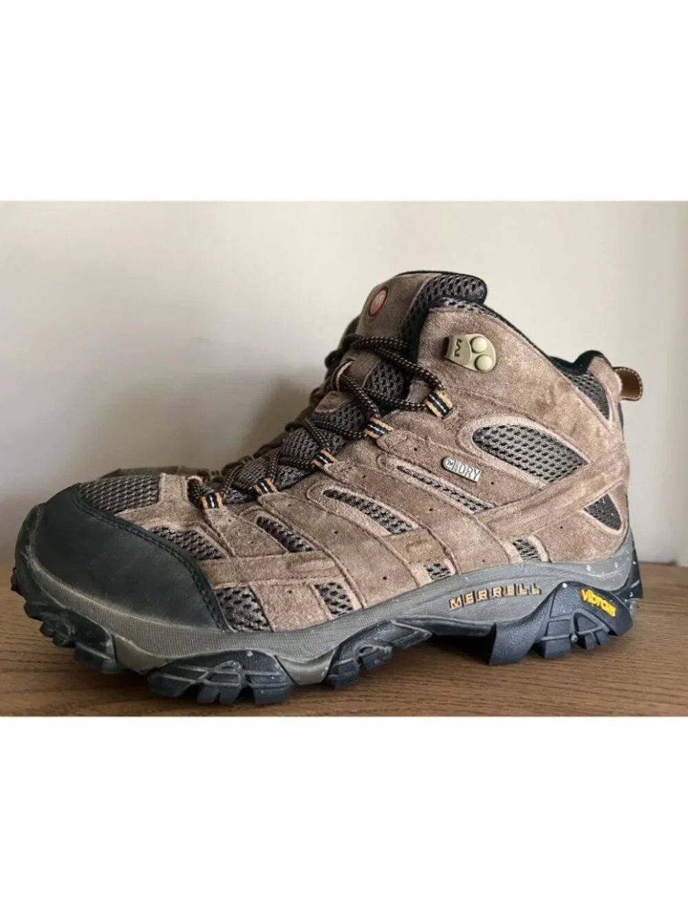 Merrell Men’s 11W Moab 3 Mid Wide Width Shoes Hiking Outdoor Sporty Boots